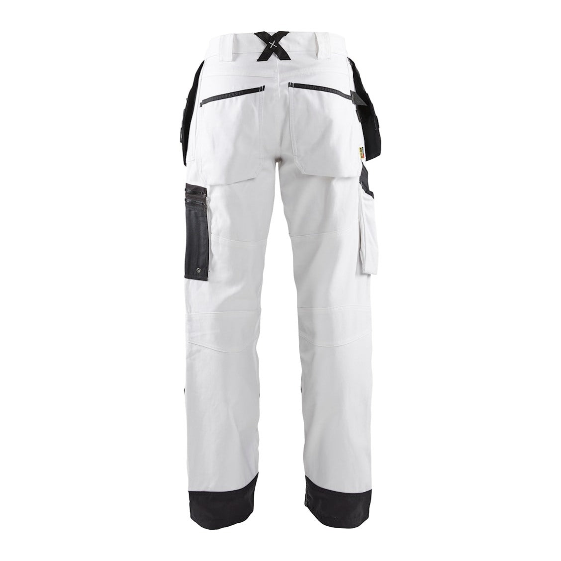 Blaklader X1500 Painters Trousers 1510 #colour_white-dark-grey