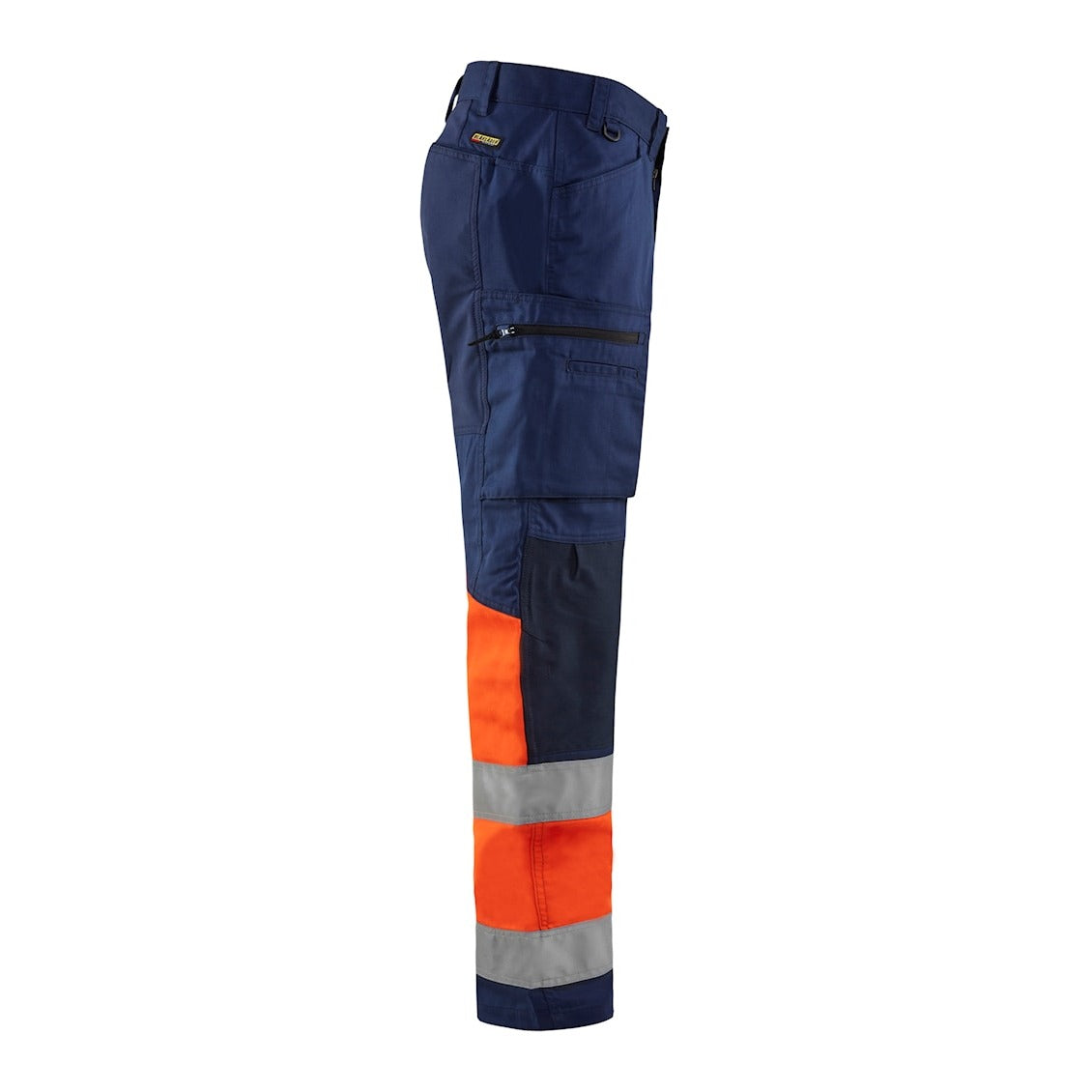 Blaklader Hi-Vis Trousers with Stretch 1551 - Navy Blue/Hi-Vis Orange