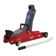 Sealey Trolley Jack 2 Tonne Low Profile Short Chassis - Red