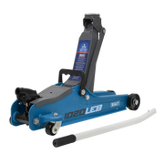 Sealey Trolley Jack 2 Tonne Low Profile Short Chassis - Blue