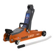 Sealey Trolley Jack 2 Tonne Low Profile Short Chassis - Orange