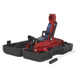 Sealey Trolley Jack 2 Tonne Short Chassis with Storage Case 1050CXD