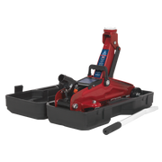 Sealey Trolley Jack 2 Tonne Short Chassis with Storage Case 1050CXD