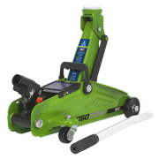 Sealey Trolley Jack 2tonne Short Chassis - Hi-Vis