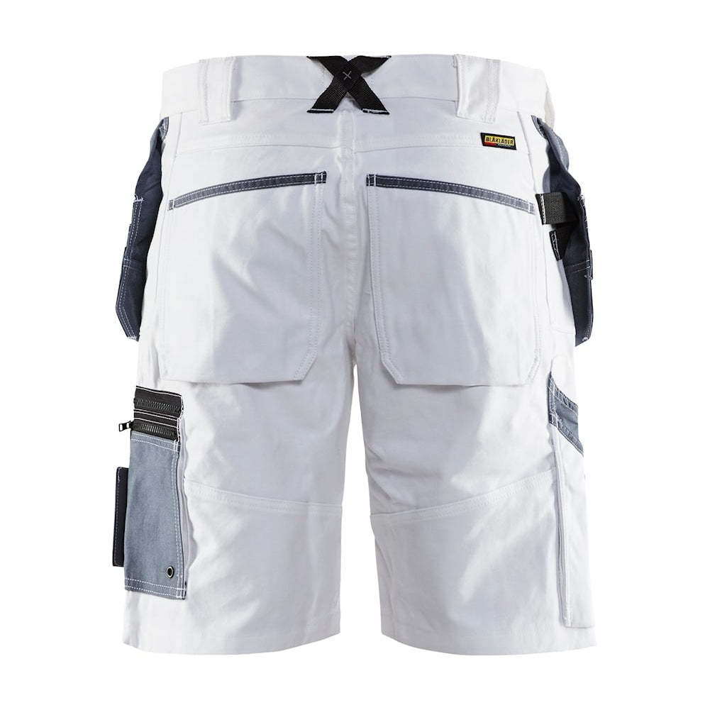 Blaklader X1500 Painters Shorts 1512 #colour_white-grey