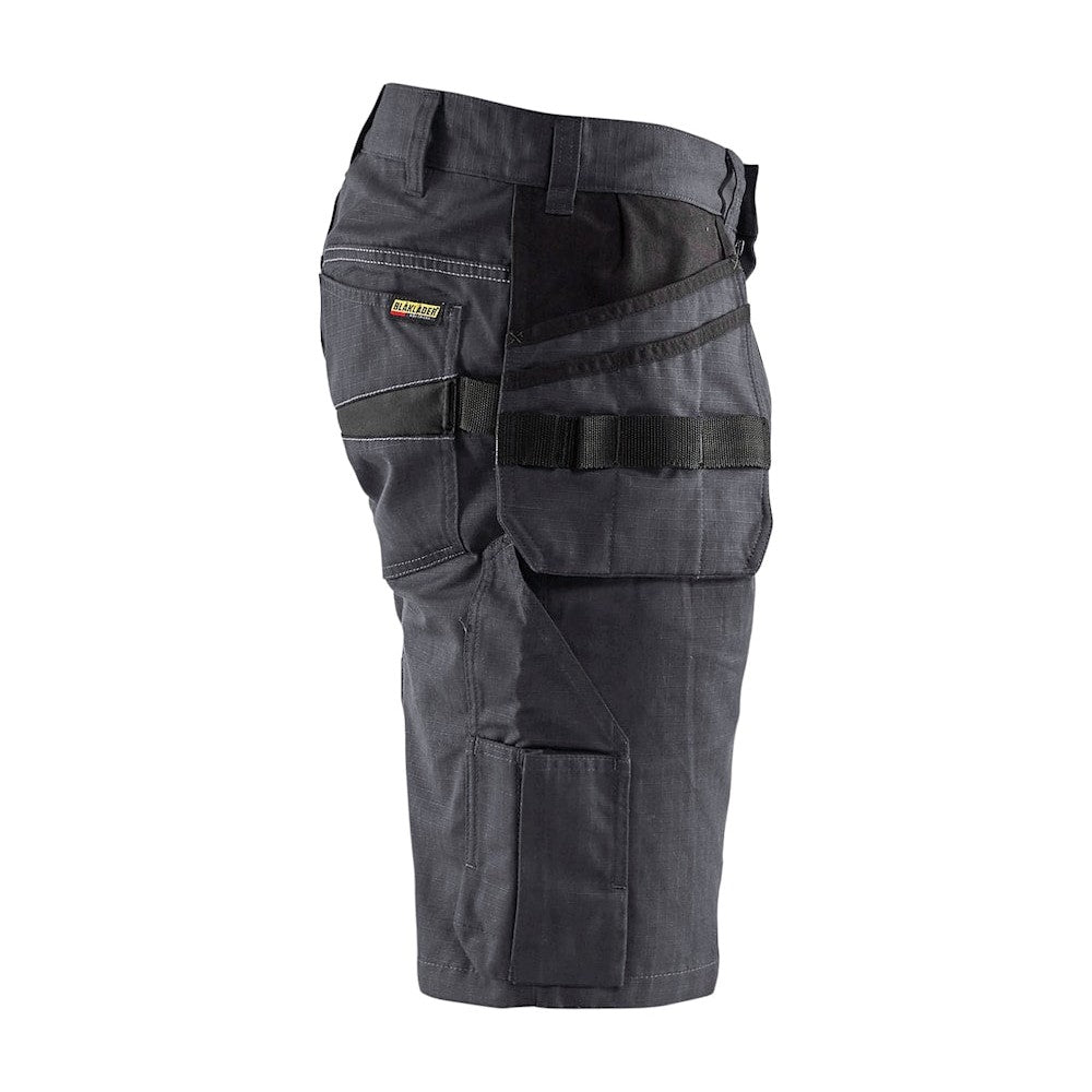 Blaklader Service Shorts with Nailpockets 1494 #colour_mid-grey-black