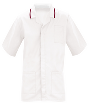 Orbit International Men'S Healthcare Tunic - White / Burgundy
