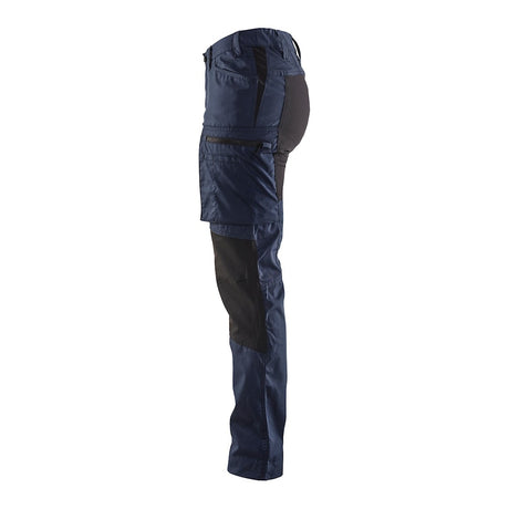 Blaklader Women's Service Trousers Stretch 71591845 #colour_dark-navy-black