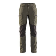 Blaklader Women's Service Trousers Stretch 71591845 #colour_army-green-black