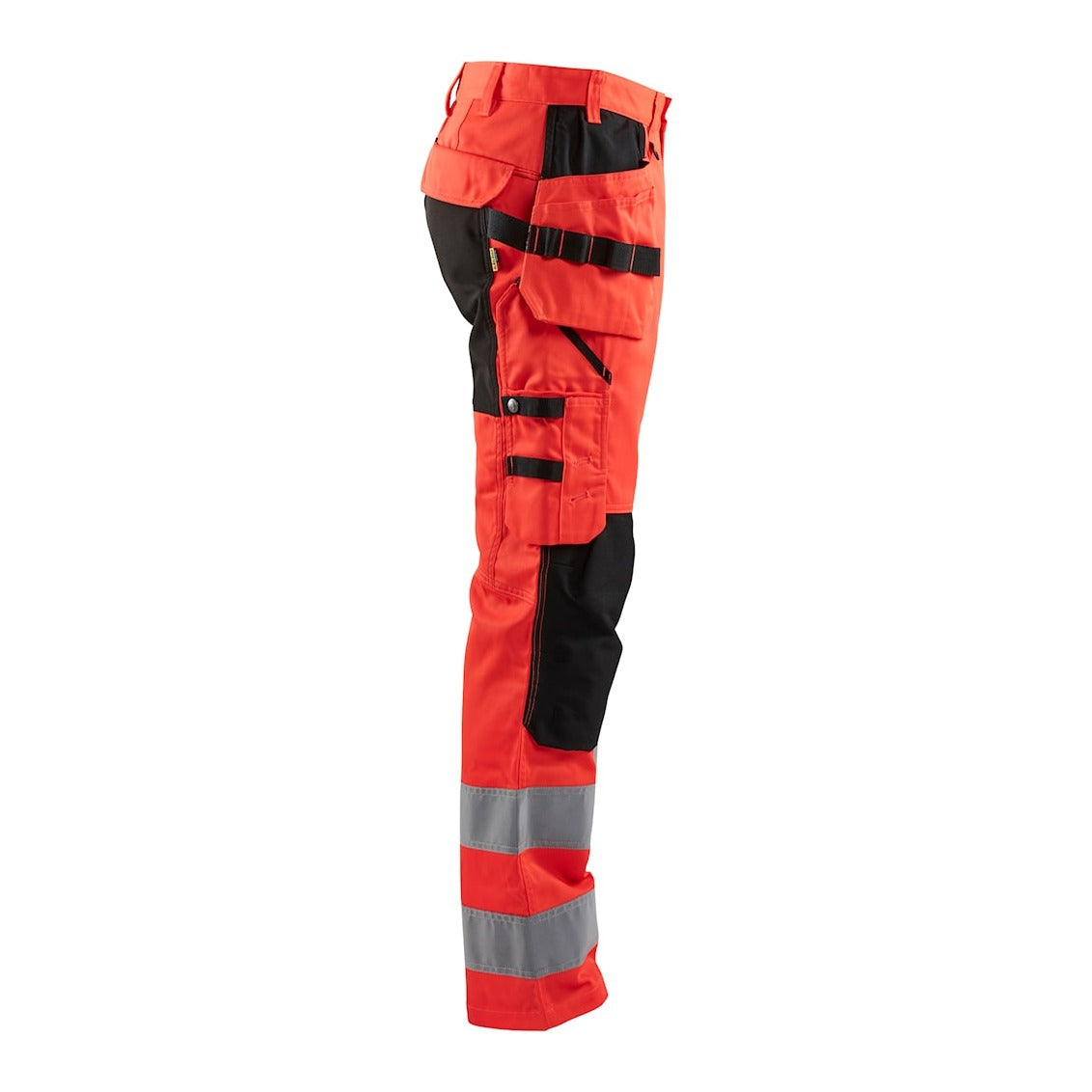 Blaklader Hi-Vis Trousers with Stretch 1552 - Hi-Vis Red/Black