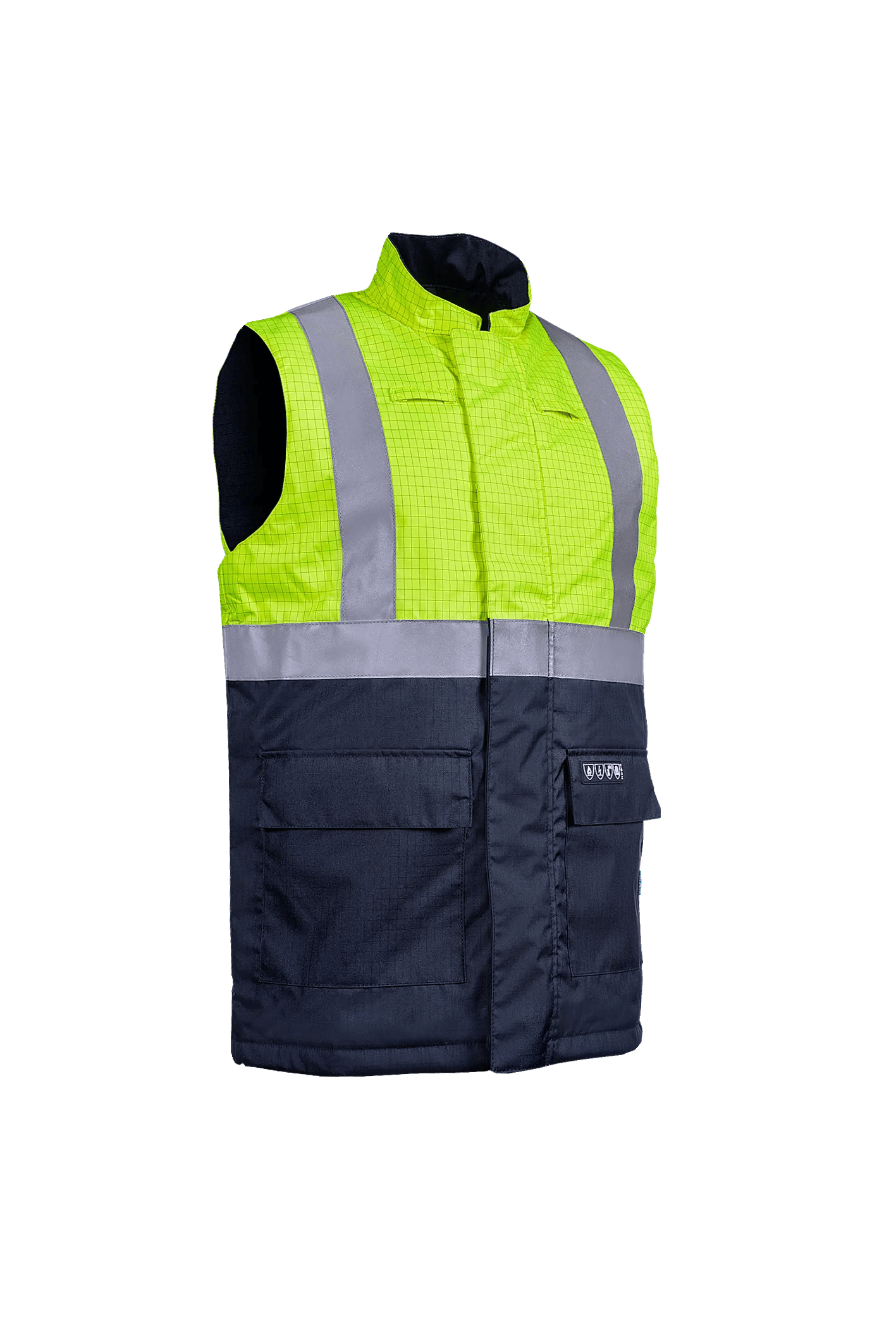 Sioen Bravone Flame Retardant Anti-Static Hi-Vis Body Warmer