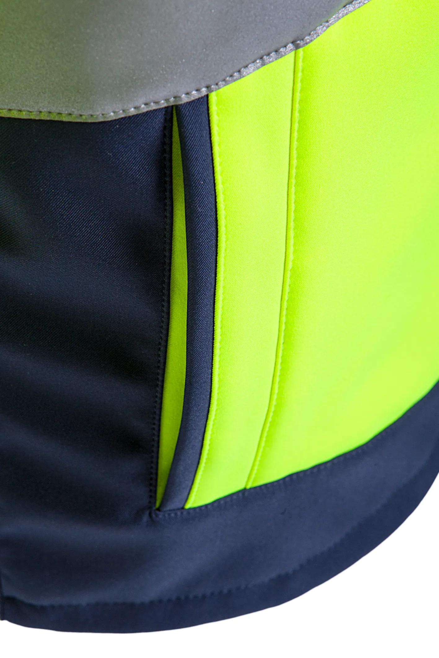 Sioen Drayton Hi-Vis Softshell Jacket With Detachable Sleeves