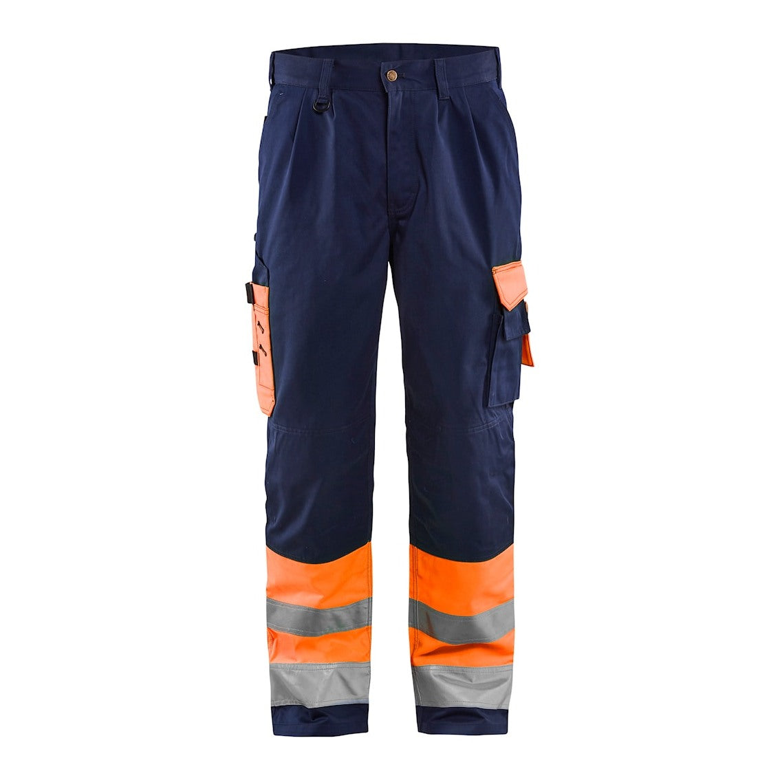 Blaklader Hi-Vis Trousers 1584 - Hi-Vis Orange/Navy Blue