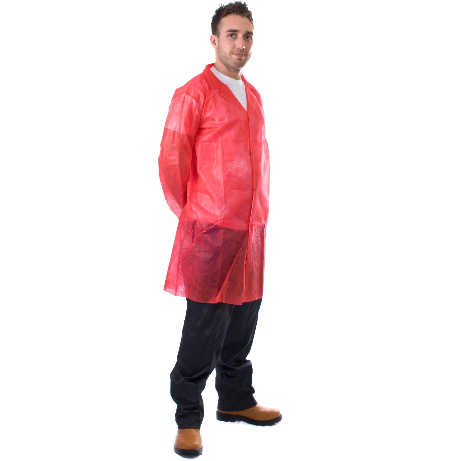 Supertouch Non-Woven Coat with Poppers