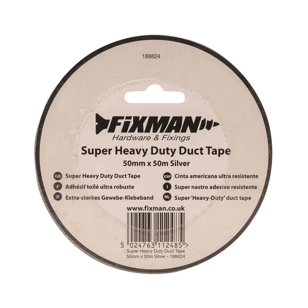 Fixman Super Heavy Duty Duct Tape - Silver