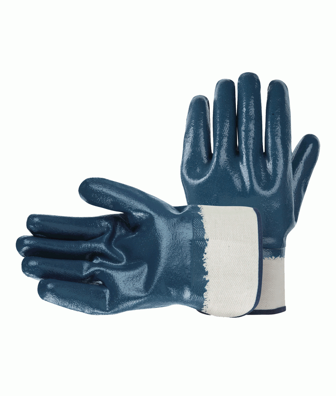 Orbit International Blue Nitrile: Fully Coated Safety Cuff Glove