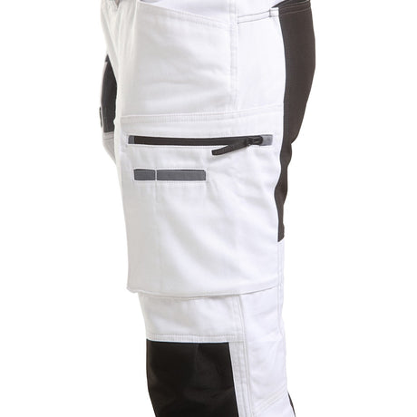 Blaklader Women's Painter Trousers with Stretch 7910 #colour_white-black