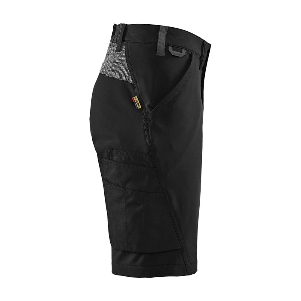 Blaklader Service Shorts 4-Way Stretch Women 7123 #colour_black-dark-grey