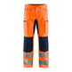 Blaklader Hi-Vis Trousers with Stretch 1585 - Hi-Vis Orange/Navy blue