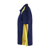 Blaklader Polo Shirt 3324 #colour_navy-blue-hi-vis-yellow