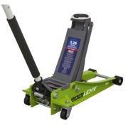 Sealey Trolley Jack 2.25 Tonne Low Profile Rocket Lift Hi-Vis Green