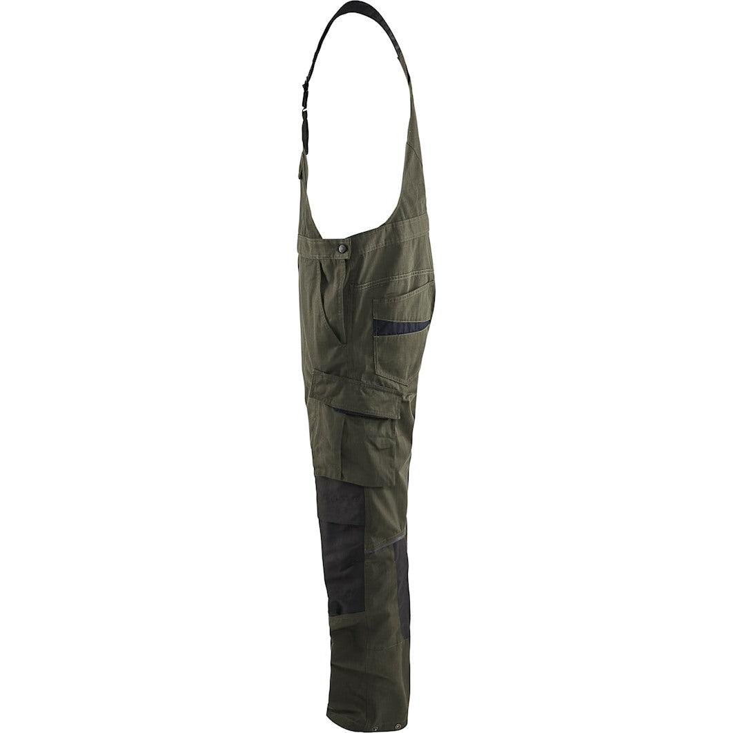 Blaklader Bib Overall with Stretch 2695 - Dark Olive Green/Black