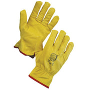 Supertouch Skin Driving Glove Lined (Mens) Yellow