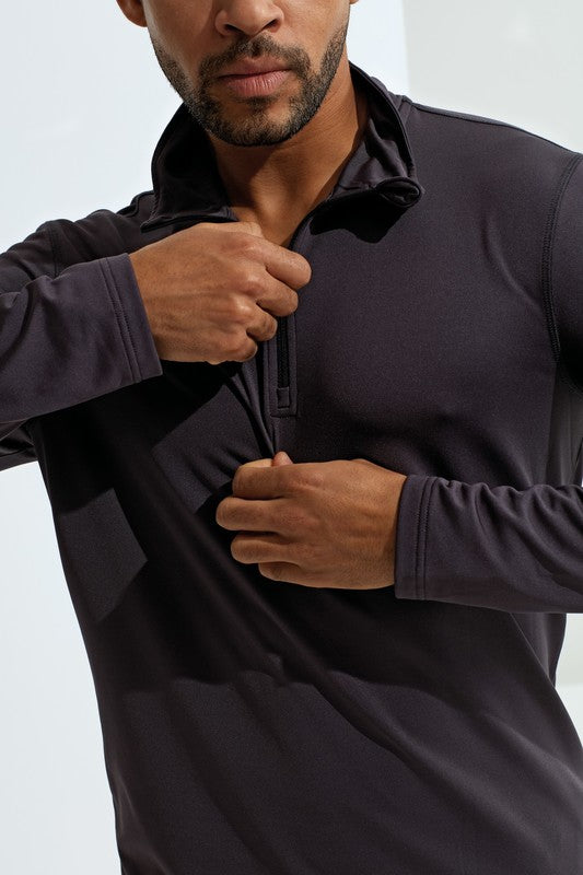 TriDri® Recycled Long Sleeve Brushed Back ¼ Zip Top