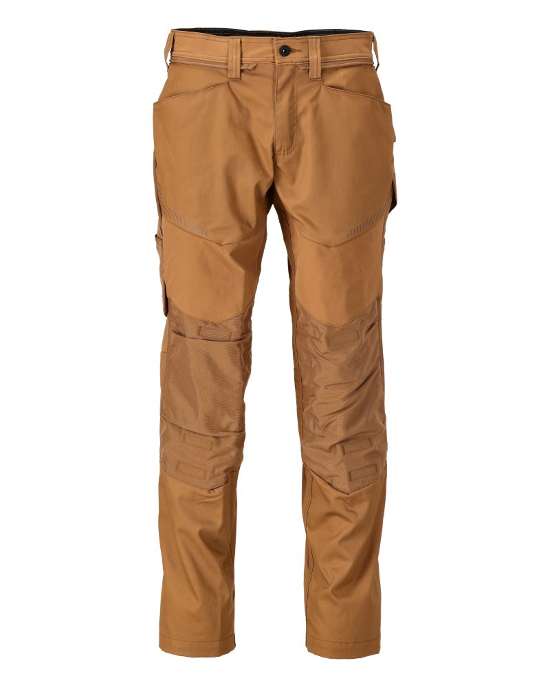 Mascot Customized Trousers with Kneepad Pockets - Nut Brown
