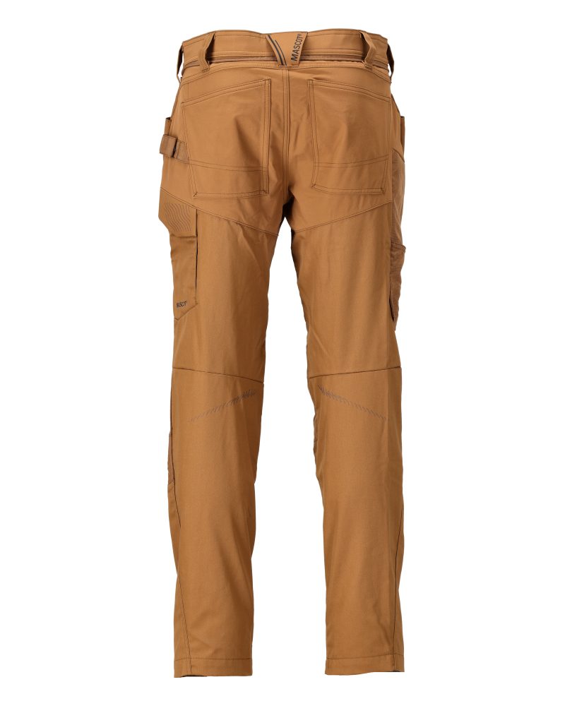 Mascot Customized Trousers with Kneepad Pockets - Nut Brown