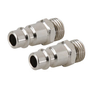 Silverline Euro Bayonet Coupler 1/4 Bsp Male Thread 2Pk