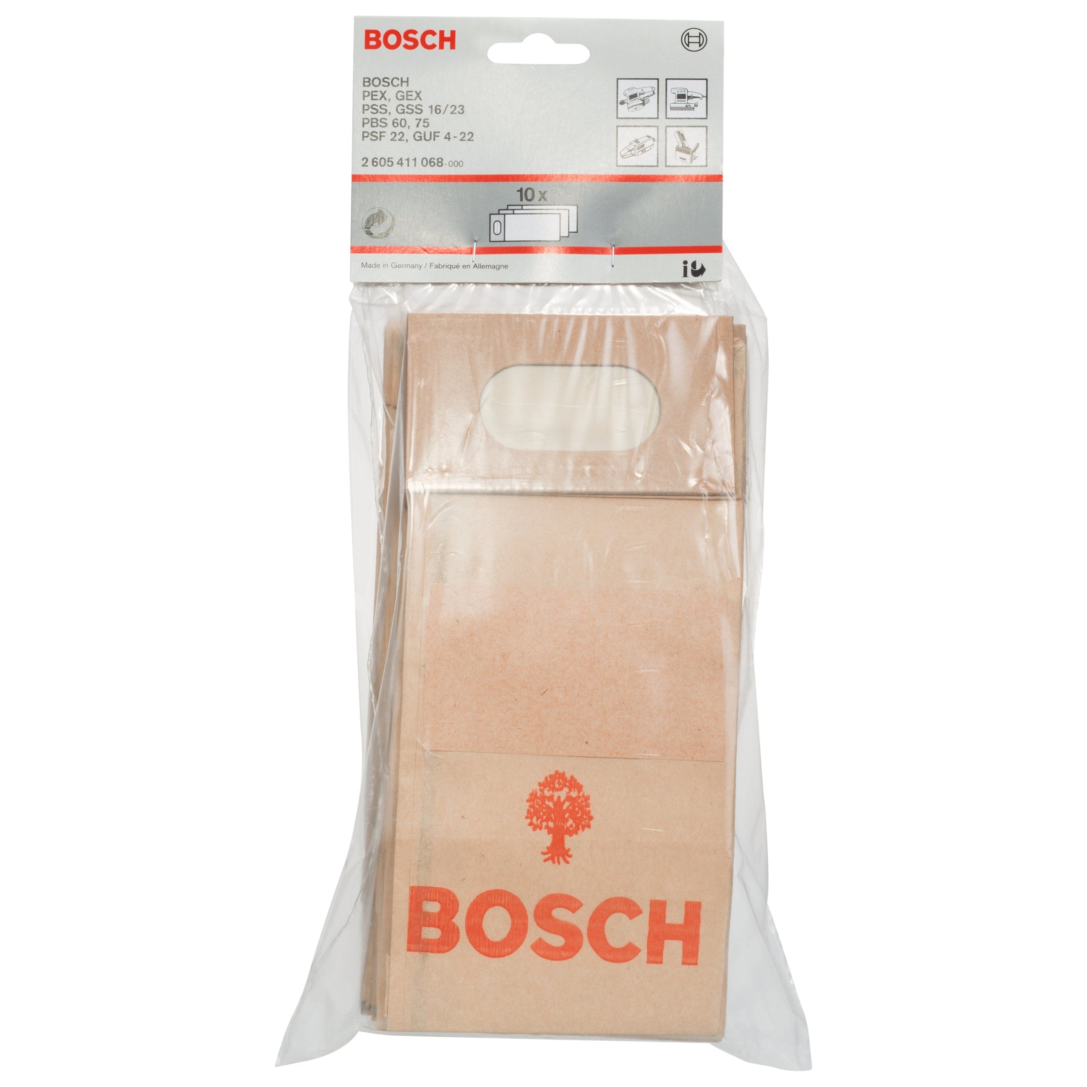Bosch Professional 10 PAPER DUST BAGS PEX 12