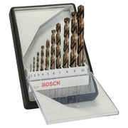 Bosch Professional 10-Piece Robust Line Metal Drill Bit Set - HSS-Co - 1-10mm
