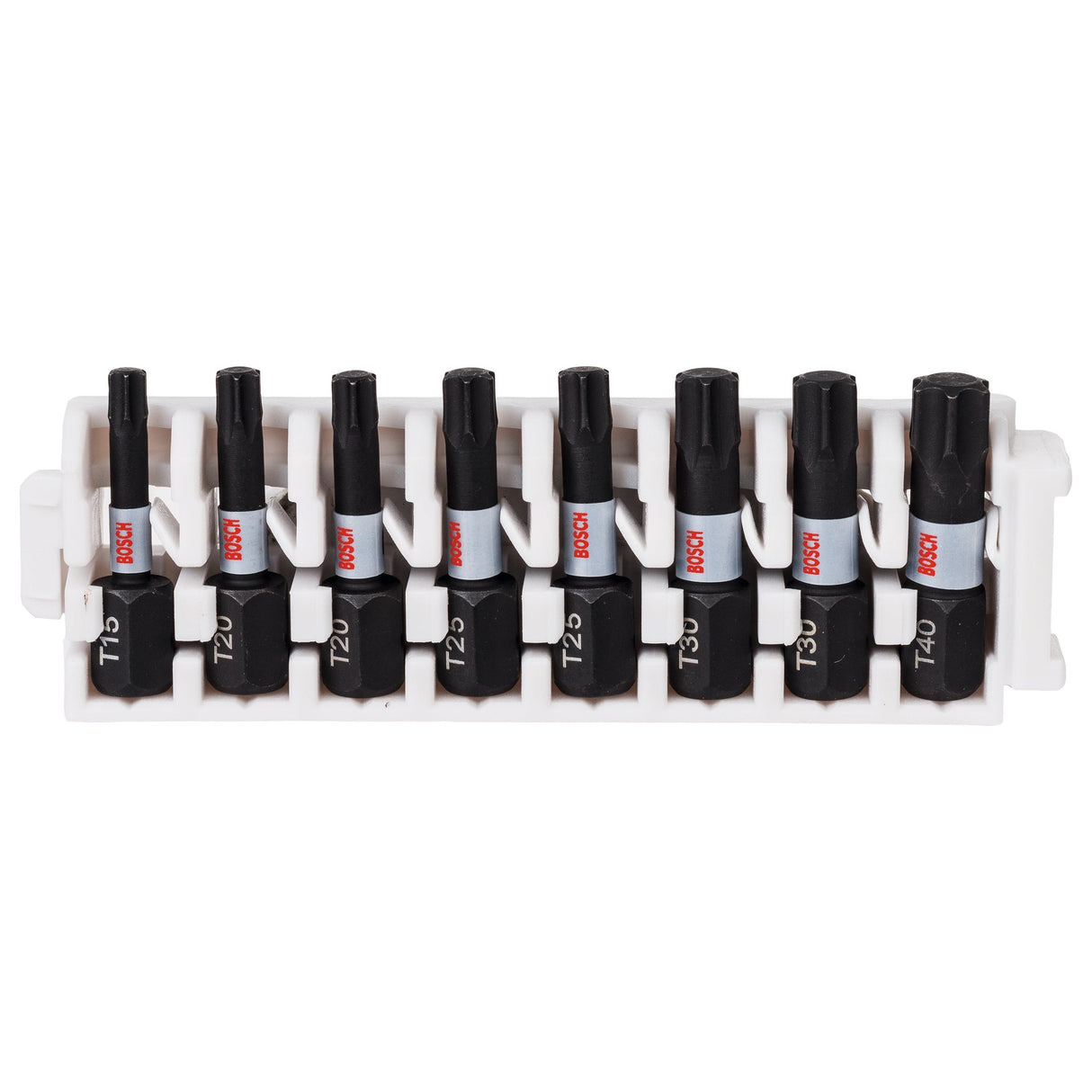 Bosch Professional Impact Screwdriver Bit Insert Pack - 25mm, T15, T20 (x2), T25 (x2), T30 (x2), T40 - Pick & Clic