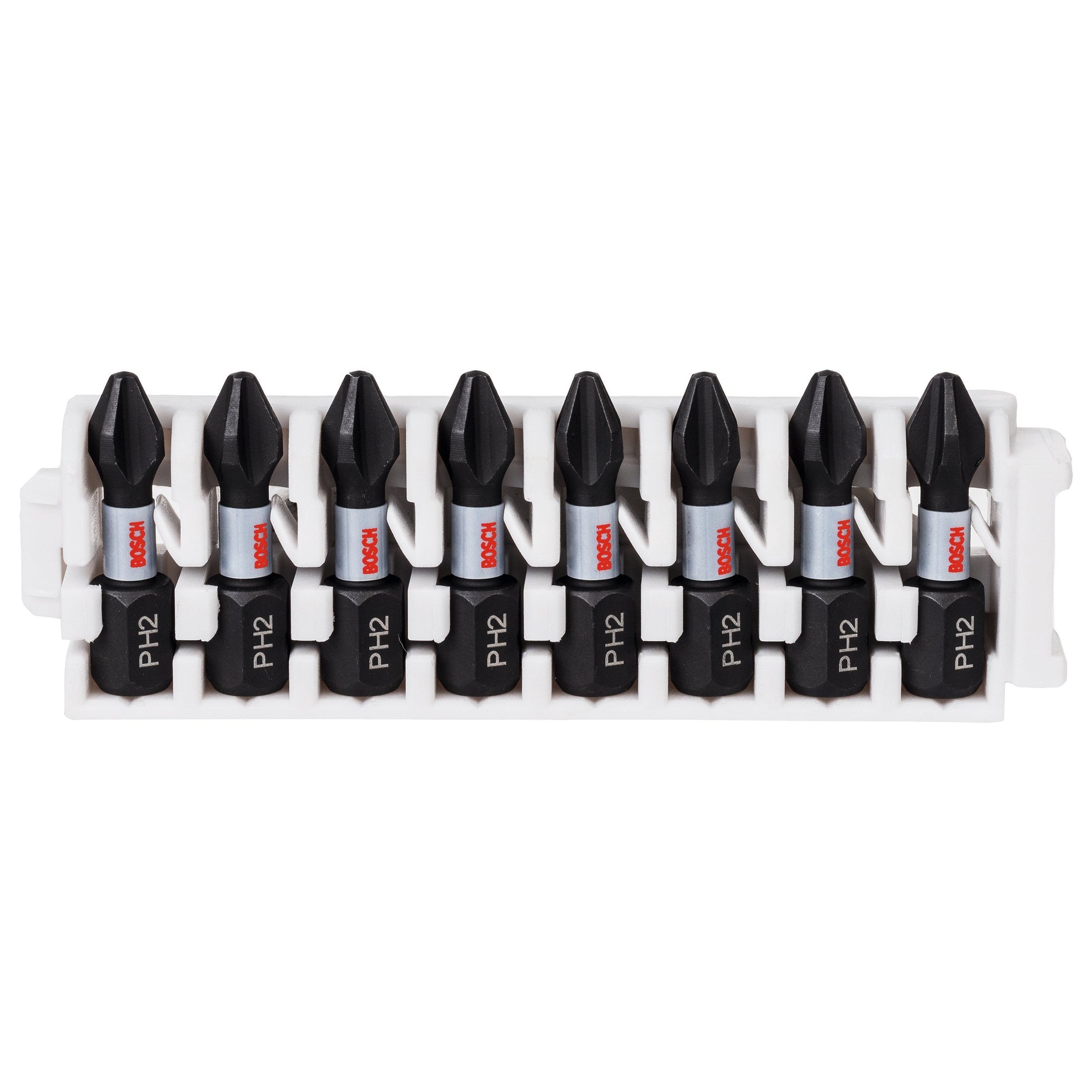 Bosch Professional Impact Screwdriver Bit Insert Pack - 25mm, 8xPH2 Pick & Clic