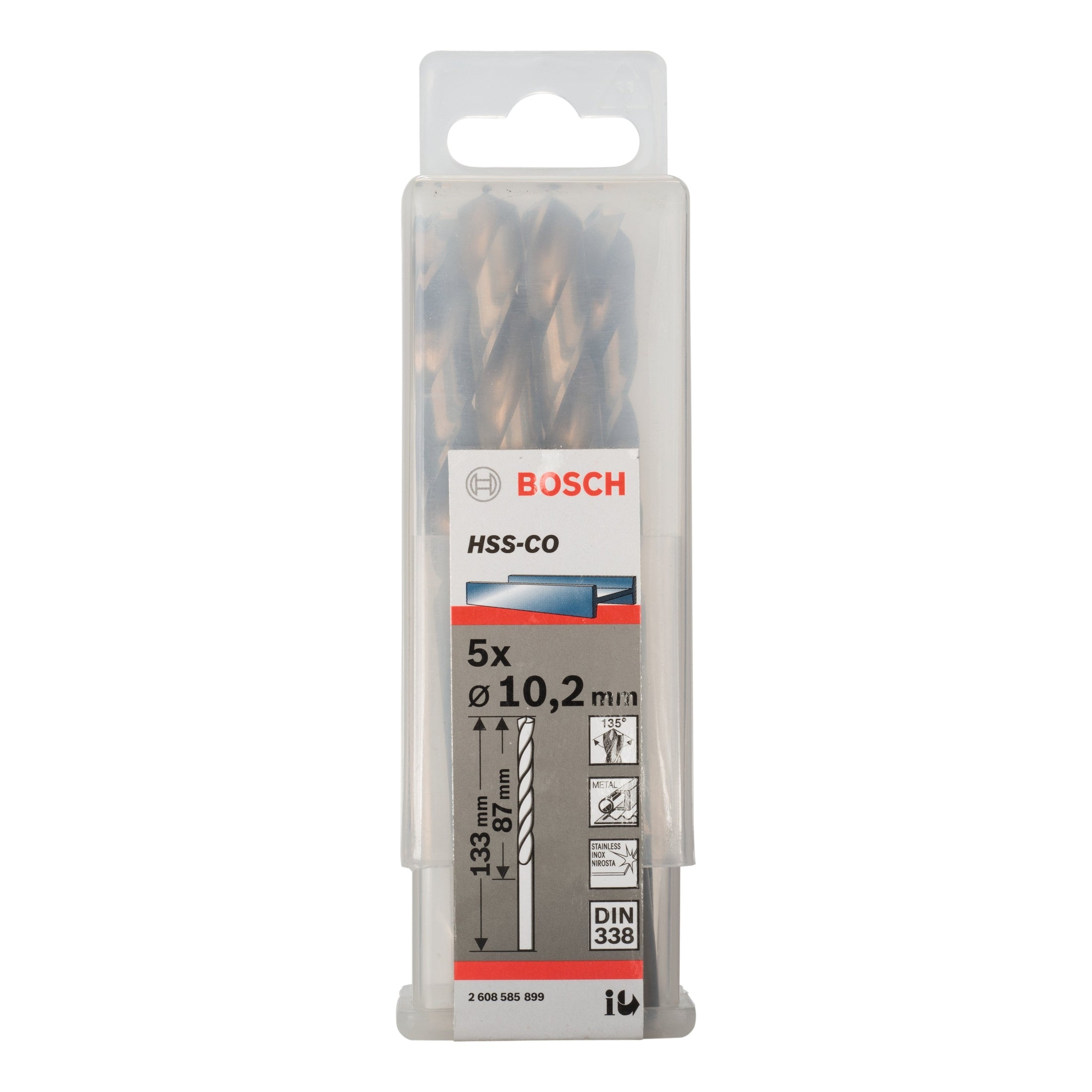 Bosch Professional HSS-Co DIN338 10.2 x 87 x 133mm