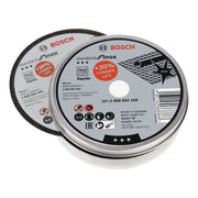 Bosch Professional Inox Cutting Disc - Rapido Straight WA 60 T BF, 115mm x 22.23mm x 1.0mm (Pack of 10)