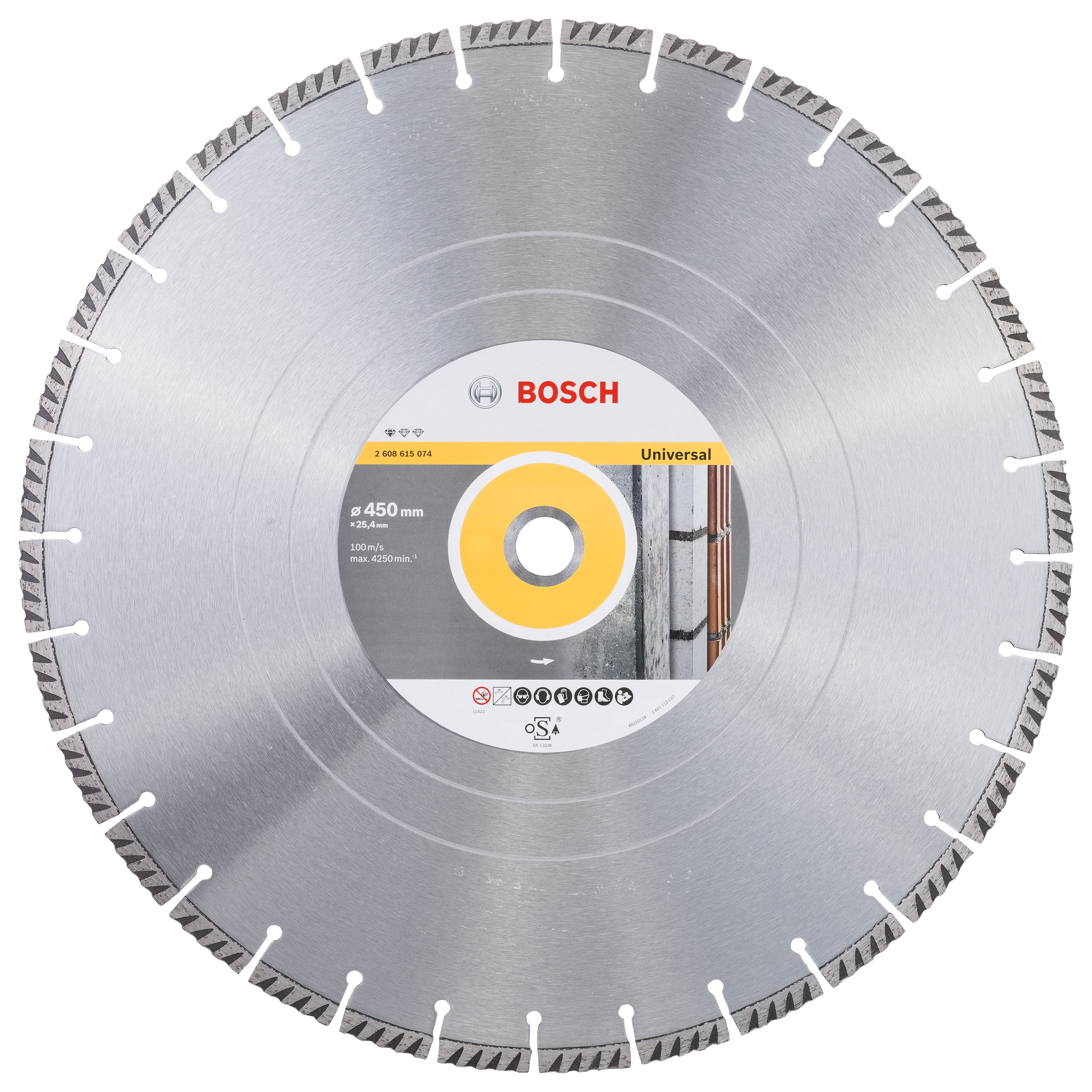 Bosch Professional Diamond Cutting Disc - Standard Universal - 450x25.4x3.6x10mm