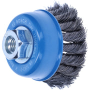 Bosch Professional 65mm M14 Cup Brush - Knotted Wire with 0.35mm Steel