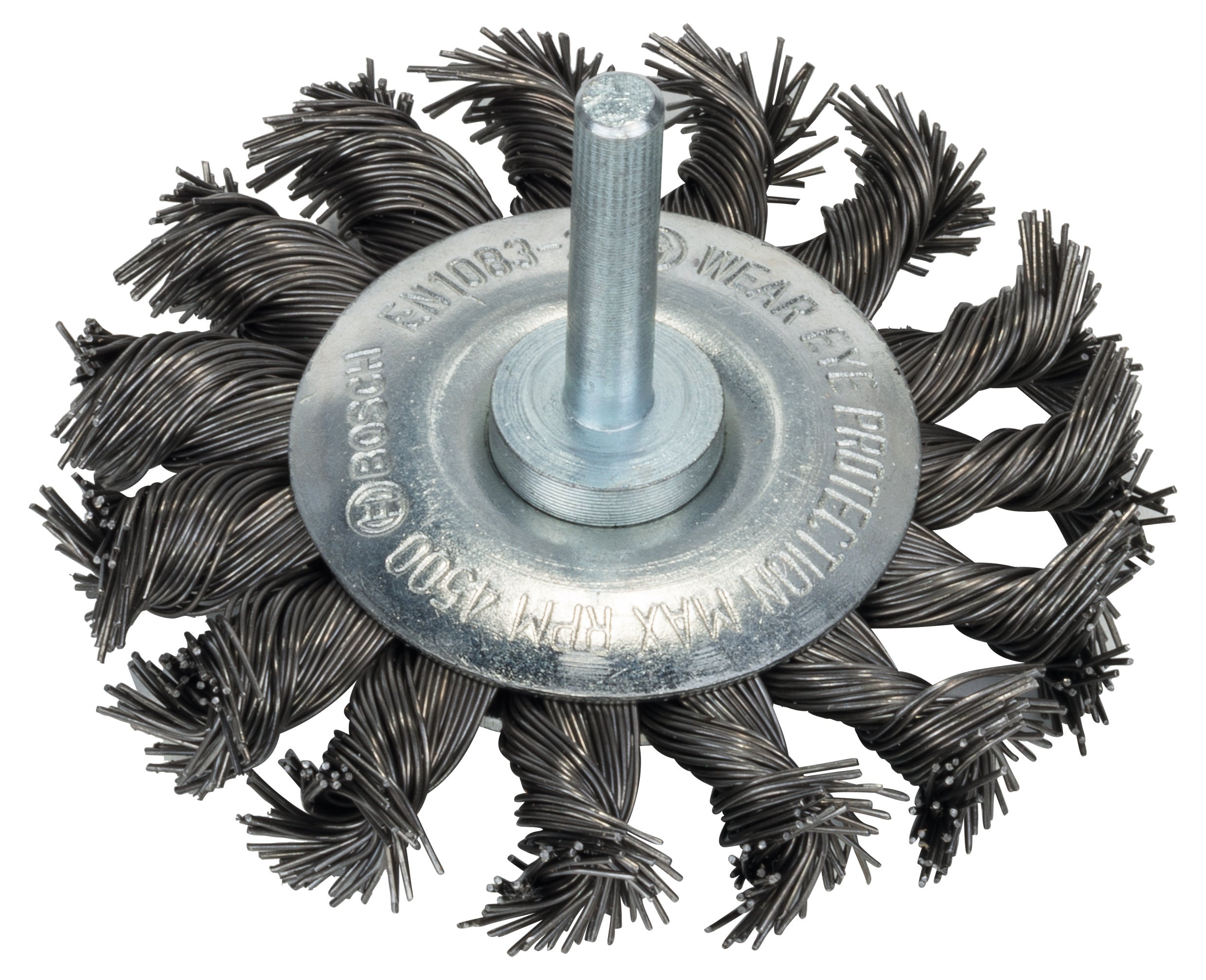 Bosch Professional Knotted Wire Wheel - 75x0.5 mm Steel, 75 mm Diameter, 13 mm Arbor Size