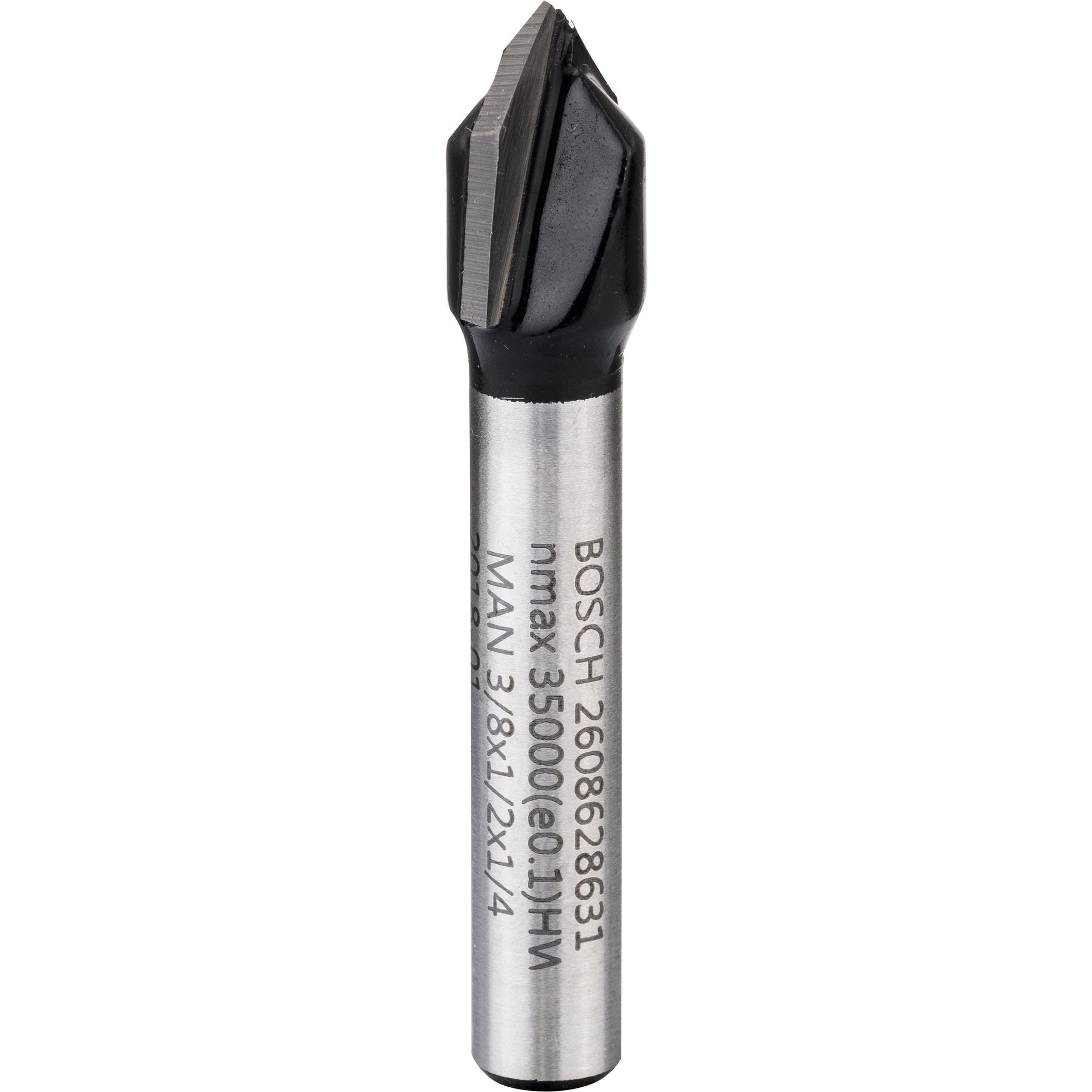 Bosch Professional V-Groove Bit - 1/4" Shank, 90°, L9.5mm, D9.5mm