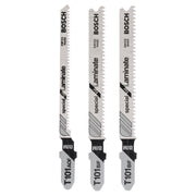 Bosch Professional Jigsaw Blade Set - 3 Pieces (T 101 BIF x2, T 101 AOF)