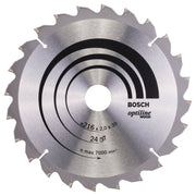 Bosch Professional Optiline Wood Circular Saw Blade - 216mm x 30mm x 2.0mm, 24 Teeth
