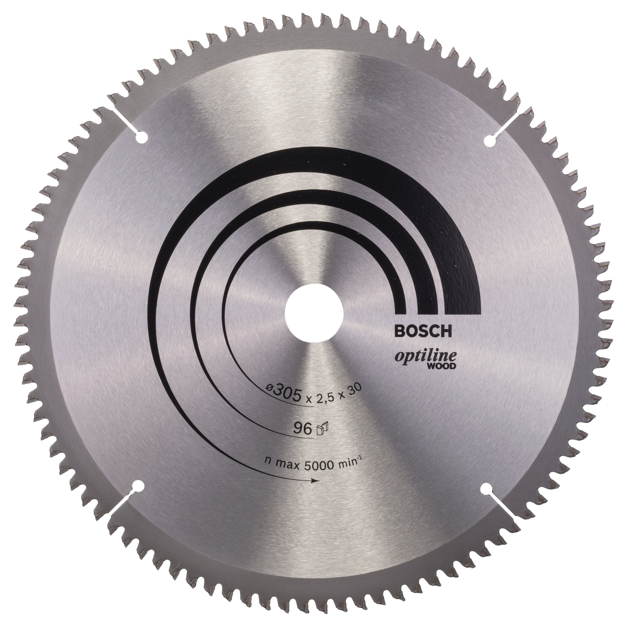 Bosch Professional Optiline Wood Circular Saw Blade - 305mm x 30mm x 2.5mm, 96 Teeth