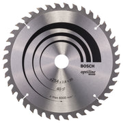 Bosch Professional Optiline Wood Circular Saw Blade - 254mm x 30mm x 2.8mm, 40 Teeth