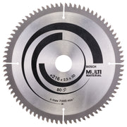 Bosch Professional Multi Material Circular Saw Blade - 216mm x 30mm x 2.5mm, 80 Teeth