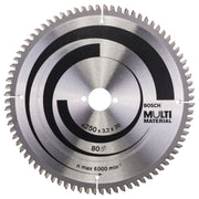 Bosch Professional Multi Material Circular Saw Blade - 250mm x 30mm x 3.2mm, 80 Teeth