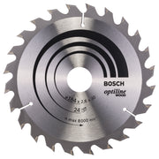 Bosch Professional Optiline Wood Circular Saw Blade - 184 x 30 x 2.6 mm, 24 Teeth