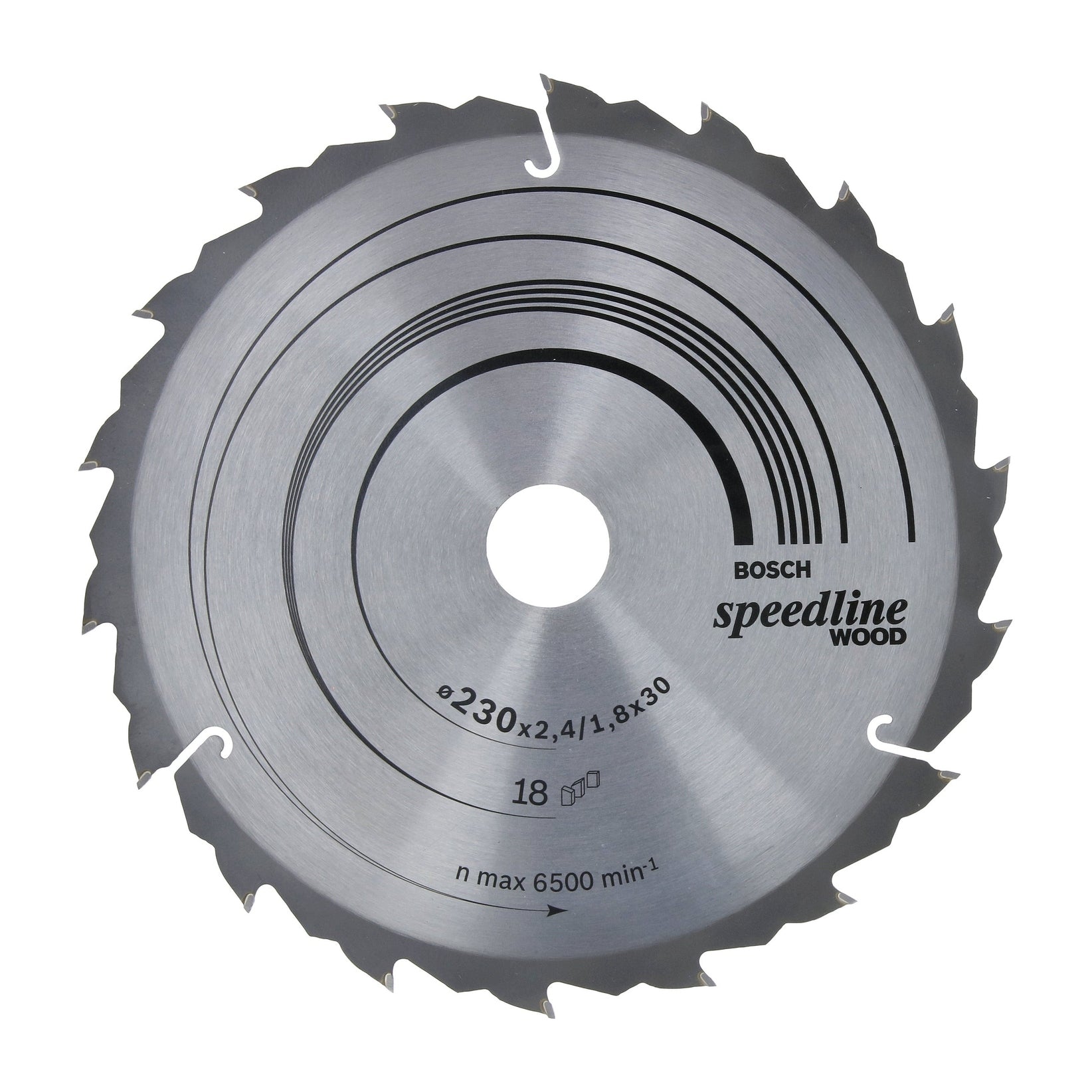 Bosch Professional Speedline Wood Circular Saw Blade - 230 x 30 x 2.4 mm, 18 Teeth