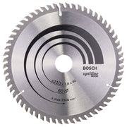 Bosch Professional Optiline Wood Circular Saw Blade - 210mm x 30mm x 2.8mm, 60 Teeth
